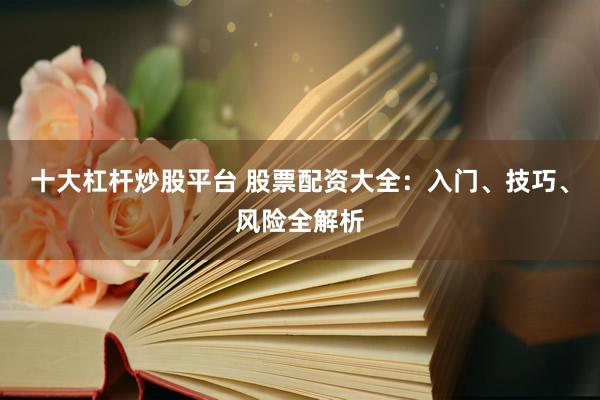 十大杠杆炒股平台 股票配资大全：入门、技巧、风险全解析