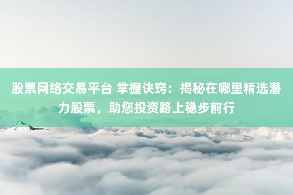 股票网络交易平台 掌握诀窍：揭秘在哪里精选潜力股票，助您投资路上稳步前行